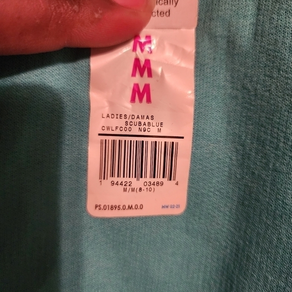 Fruit of the Loom Crew Scuba Blue Sweatshirt Womens Size M NWT - Picture 9 of 9